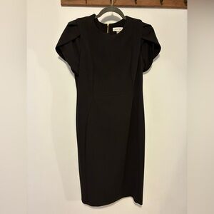 Calvin Klein Elegant Black Midi Dress